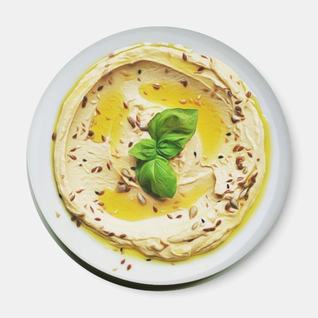Hummus Niedlich Food Kühlschrank Magnet (Vorne)