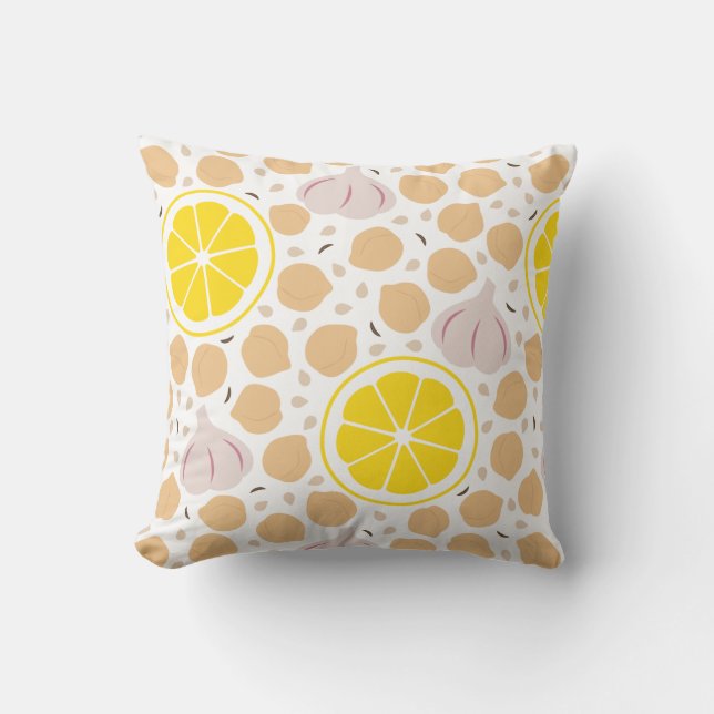 Hummus Throw Pillow Kissen (Vorderseite)