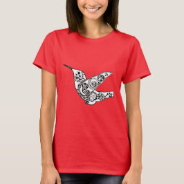 Hummvogel T - Shirt Rosa Rot
