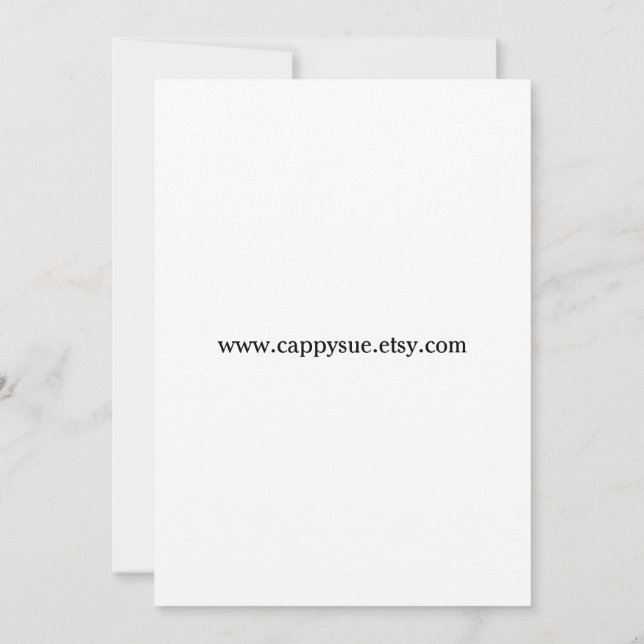 Humor Baby Show Einladung (Rückseite)