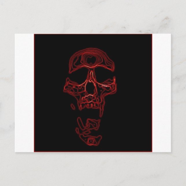 Humor Funny Skull Postkarte (Vorderseite)