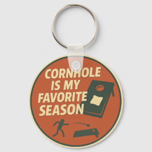Humor für ambitionierte Cornhole-Spieler Schlüsselanhänger