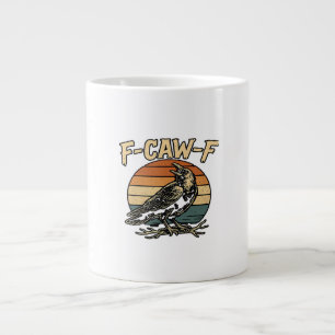 Humor gotischer F Krächz F lustiger Krähe kreative Jumbo-Tasse