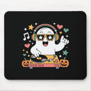 Humor Halloween Geist Dj Mit Turntable Musik Kostü Mousepad
