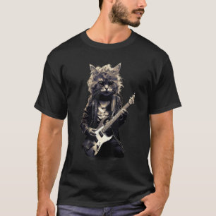 Humor Katze Rocker E-Gitarre Gitarre Gitarre Gi T-Shirt