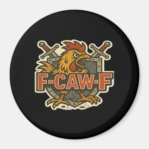 Humor Krähe Lustig Gothic F-Caw-F Magnet
