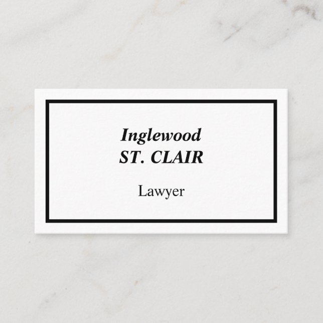 Humor, Law Beruflich Business Card Visitenkarte (Vorderseite)