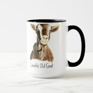 Humor Liebenswerte alte Ziege, Tier, Bauernhof Hau Tasse