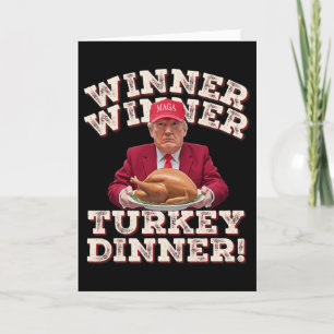 Humor Lustig Gewinner Gewinner Truthahn Abendessen Karte