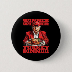 Humor Lustig Trump Gewinner Gewinner Truthahn Aben Button