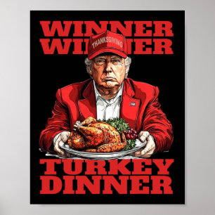 Humor Lustig Trump Gewinner Gewinner Truthahn Aben Poster