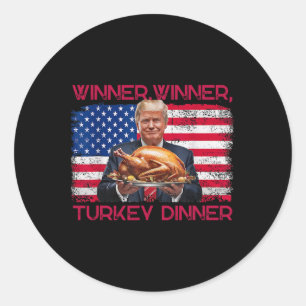 Humor Lustig Trump Gewinner Gewinner Truthahn Aben Runder Aufkleber