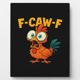 Humor Lustiger Krähe F-Caw-F Gothic Fotoplatte