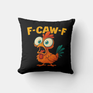 Humor Lustiger Krähe F-Caw-F Gothic Kissen