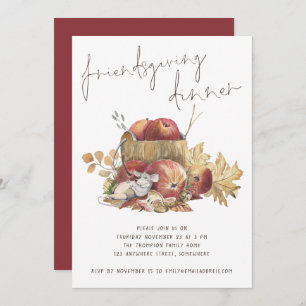 Humor Niedlich Mouse Apples Freundliches Abendesse Einladung