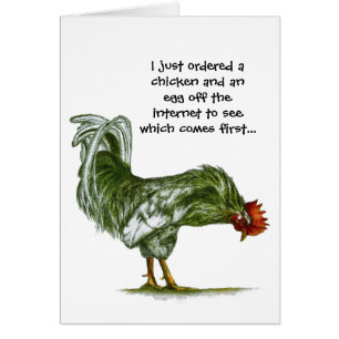 Humor Rooster Card