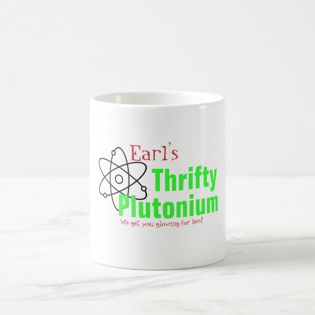 Humor Science Nuklear Plutonium T - Shirt witzig Kaffeetasse (Mittel)