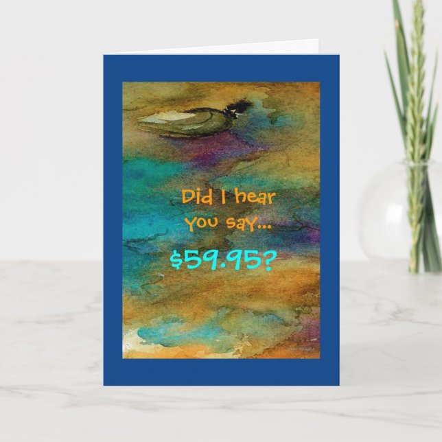 Humorale 60. Geburtstagskarte Karte (Vorderseite)