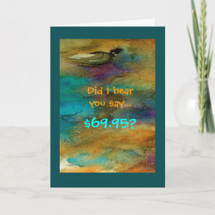 Humorale 70. Geburtstagskarte Karte