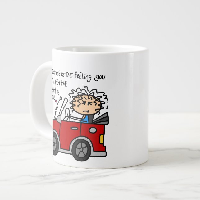 Humorale Autokrankheit Jumbo-Tasse (Vorderseite Links)