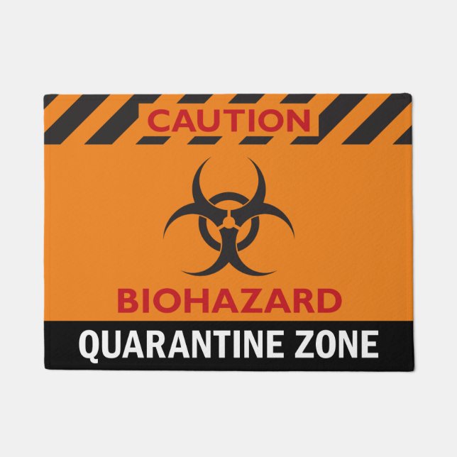 Humorale Biogefährdung Doormat 18 x 24" Fußmatte (Vorderseite)