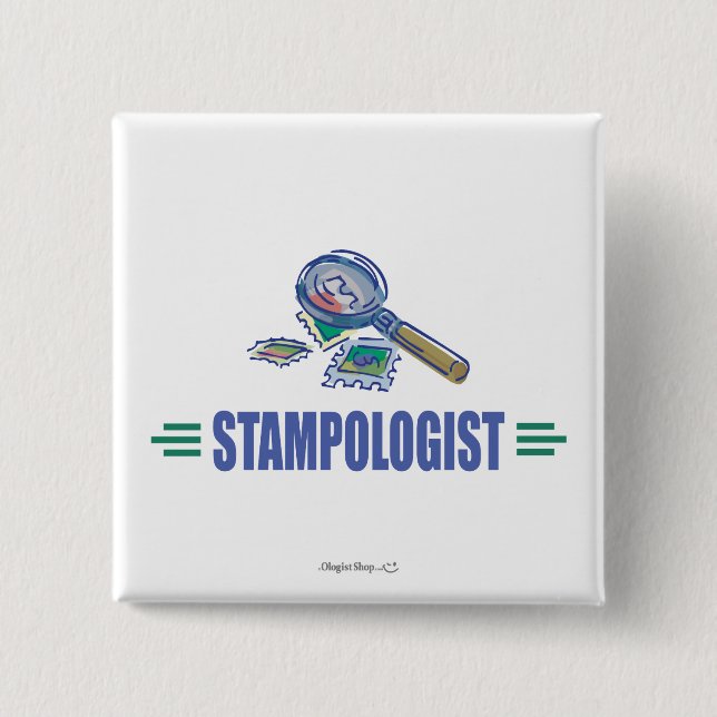 Humorale Briefmarke-Sammlung Button (Vorderseite)