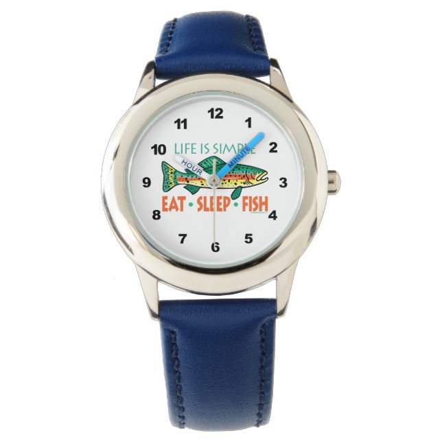Humorale Fischerei Armbanduhr (Vorderseite)