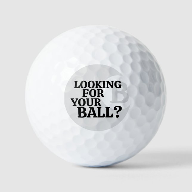 Humorale Fragen verloren Golf Balls Golfball (Vorderseite)