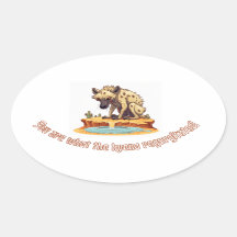 Humorale Hyena-Illustration mit Quirky-Sult