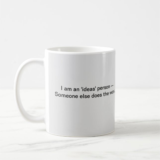Humorale Kaffee-Tasse für den Boss Kaffeetasse (Links)
