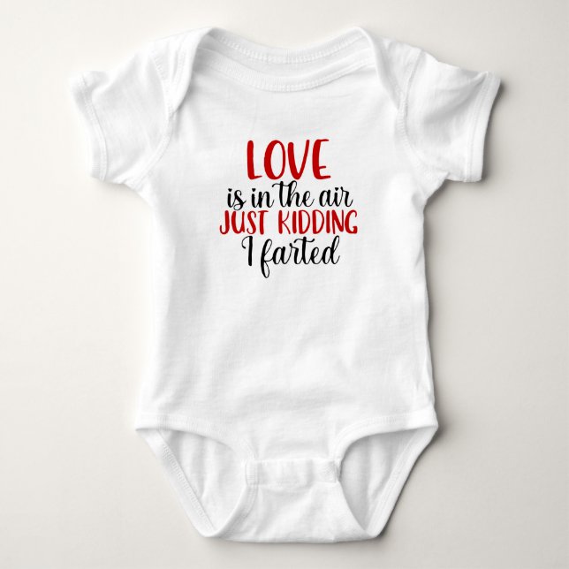 Humorale Liebe ist in der Luft Baby Strampler (Vorderseite)