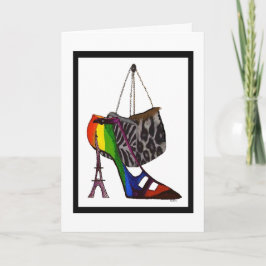 Humorale Schuhe und Purses Geburtstagkarte Karte