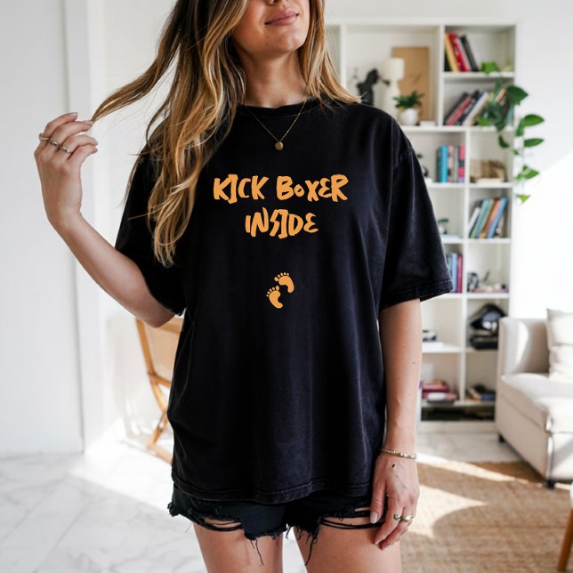 Humorale Schwangerschaftsabdrücke schwarz-orange T-Shirt (Von Creator hochgeladen)