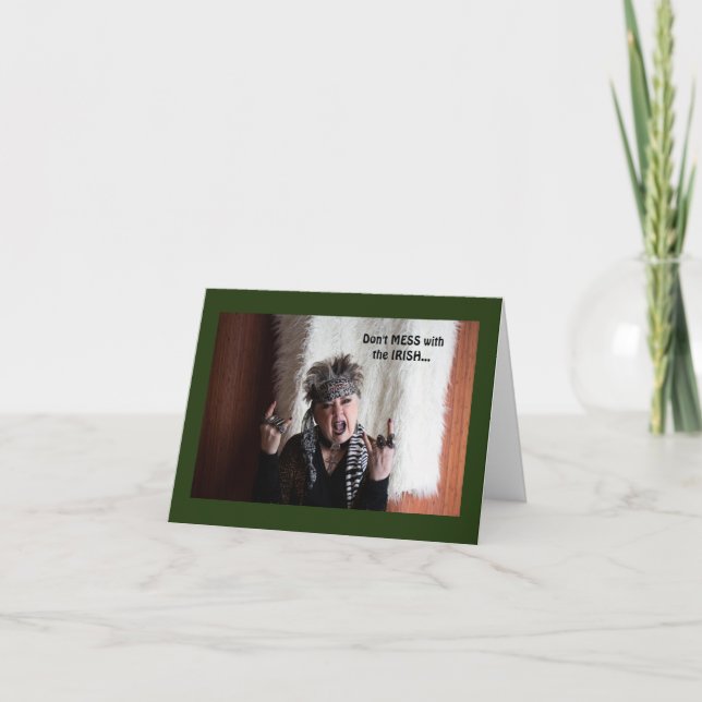 Humorale St. Patrick's Day Card Karte (Vorderseite)