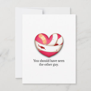 Humorale Trennung von Valentine Personalisiert Mitteilungskarte