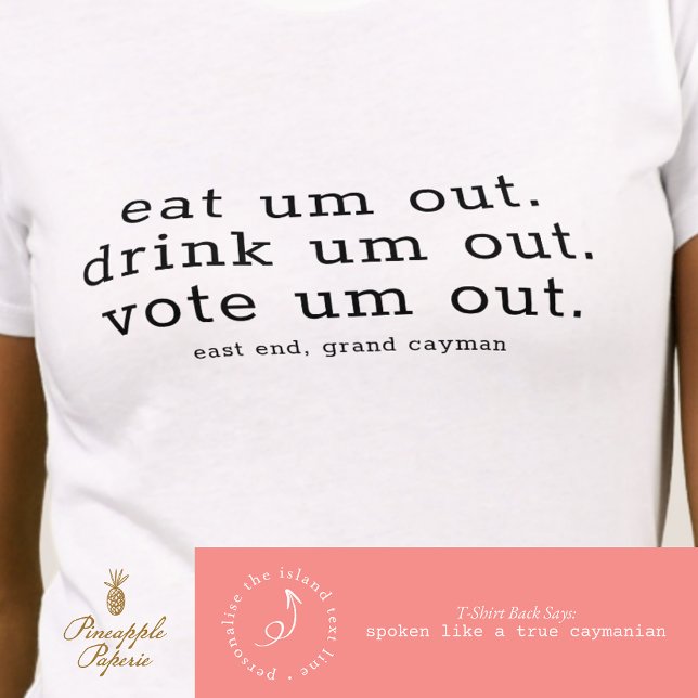 Humorale Wahlen Minimalistisch personalisieren T-Shirt (Von Creator hochgeladen)