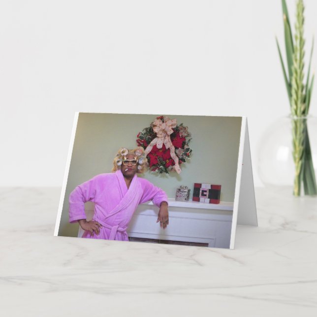 Humorale Weihnachtskarte Feiertagskarte (Vorderseite)