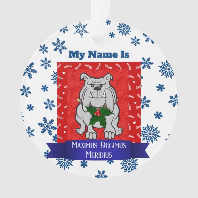 Humorale Weihnachtsschmuck für Hundeeltern Ornament (Vorderseite)
