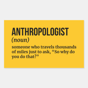 Humoraler Anthropologe Definition Rechteckiger Aufkleber