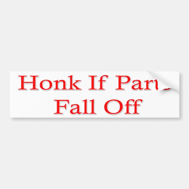 Humoraler Autoaufkleber (Vorne)