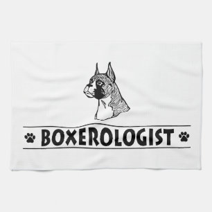 Humoraler BOXER Hund Handtuch