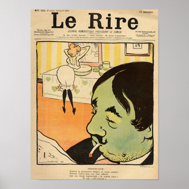 Humoraler Cartoon Poster (Vorne)