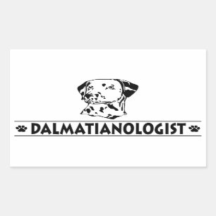 Humoraler Dalmatiner Rechteckiger Aufkleber
