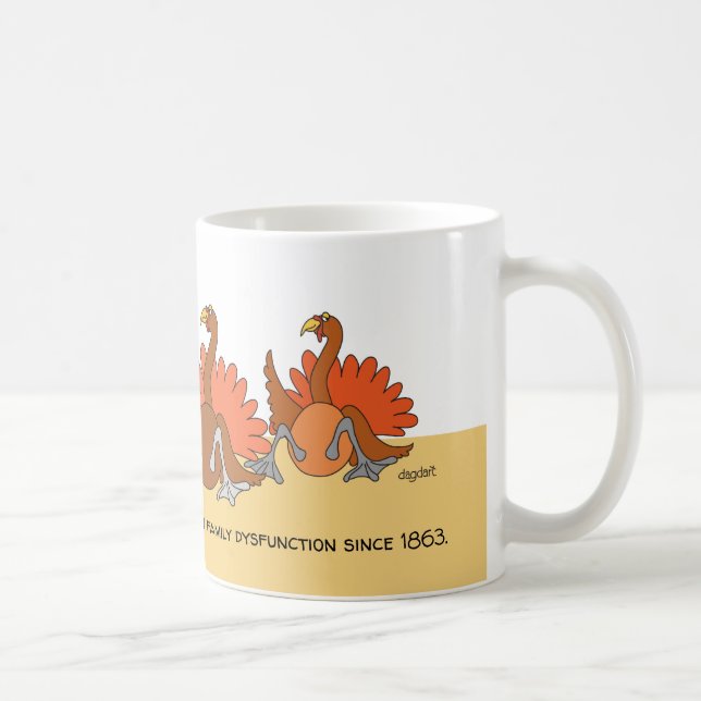 Humoraler Erntedank Türkei Tasse (Rechts)