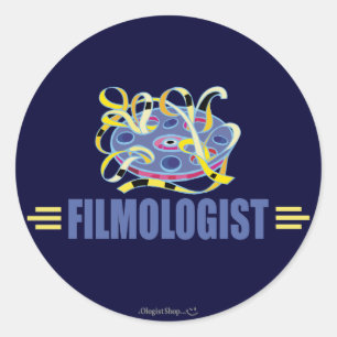 Humoraler Film Runder Aufkleber