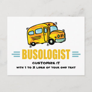 Humoraler Gelbschulbusfahrer Funny Postkarte