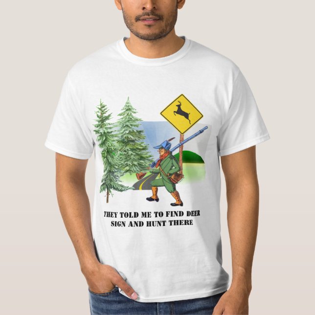 Humoraler Hirschjäger-T - Shirt (Vorderseite)