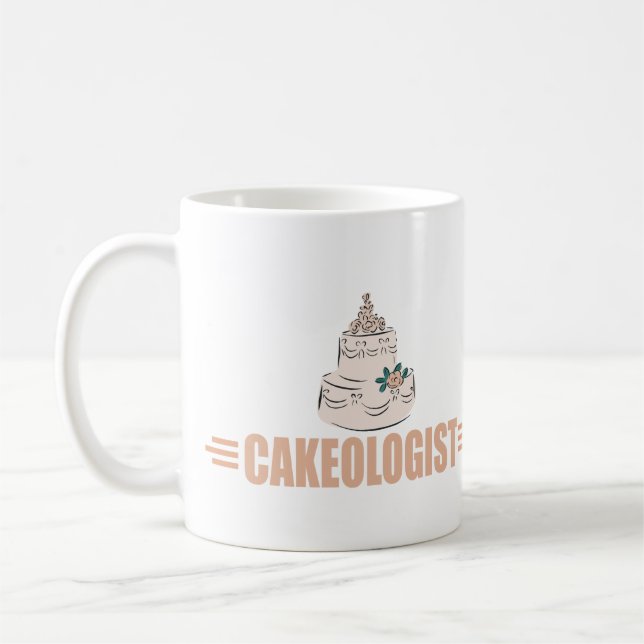 Humoraler Kuchendekor Kaffeetasse (Links)