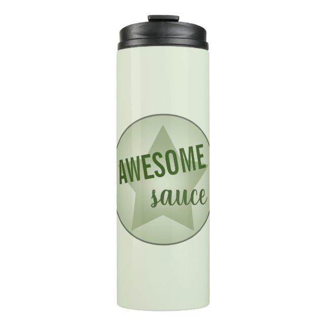 Humoraler Phantastisch Sauce Spezial Pastel Star Thermosbecher (Vorderseite)
