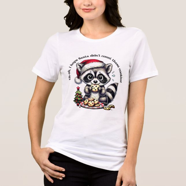 Humoraler Weihnachtsbummelei-T - Shirt über Kekse (Vorderseite)